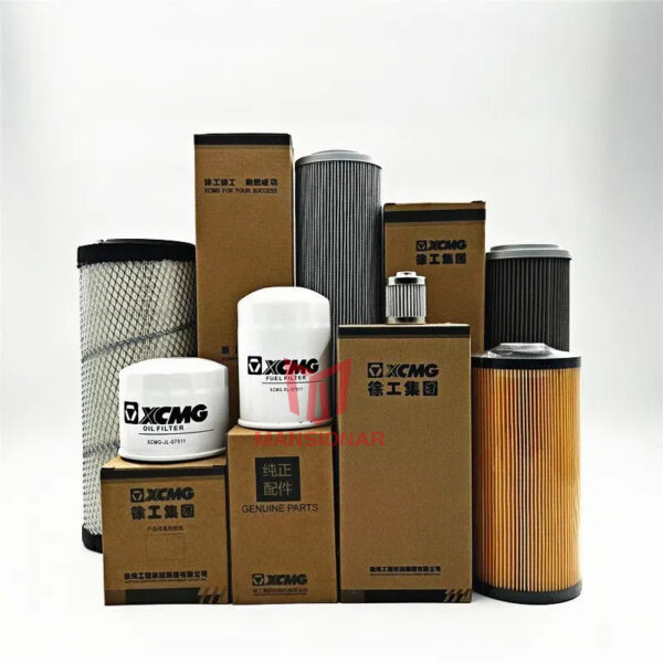 XCMG 75 excavator filter wood filter oil water air filter element hydraulic oil inlet oil return pilot filter element maintenance parts
